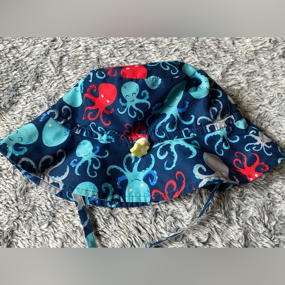 Toddler Boys Bucket Hat - Octopus 🐙 design - 2T-4T - Picture 4 of 9